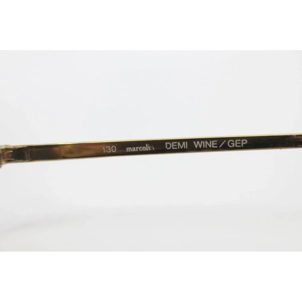 Marcolin Demi Wine GEP Gold Flexon Eyeglass Frames 55-17-130 Vintage Butterfly